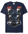 Fifth Sun Marvel Men's Avengers Assemble Thor Suit Costume Short Sleeve T-shirt In Navy