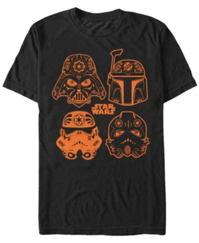 Fifth Sun Star Wars Men's Sugar Skull Empire Short Sleeve T-shirt In Black