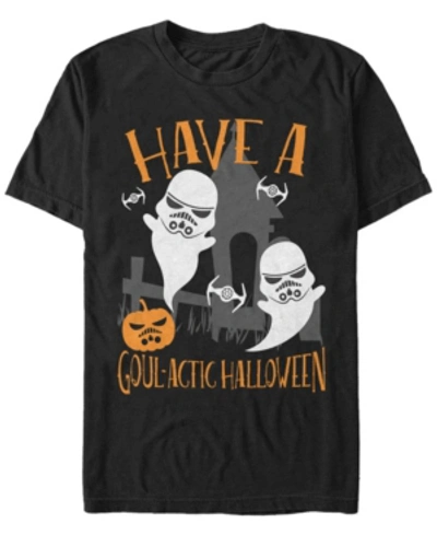Fifth Sun Star Wars Men's Storm Trooper Ghosts Halloween Short Sleeve T-shirt In Black