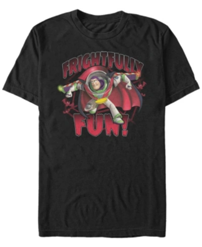 Fifth Sun Disney Pixar Men's Toy Story Buzz Light-year Frightfully Fun Short Sleeve T-shirt In Black
