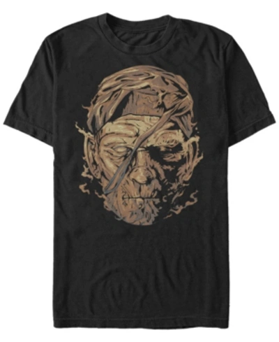 Fifth Sun Universal Monsters Men's Mummy Big Face Short Sleeve T-shirt In Black