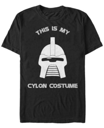 Fifth Sun Battlestar Galactica Men's Cylon Halloween Costume Short Sleeve T-shirt In Black