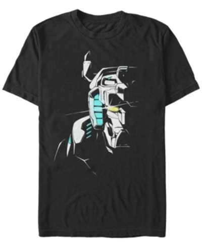 Fifth Sun Voltron Legendary Defender Men's Half Big Face Short Sleeve T-shirt In Black