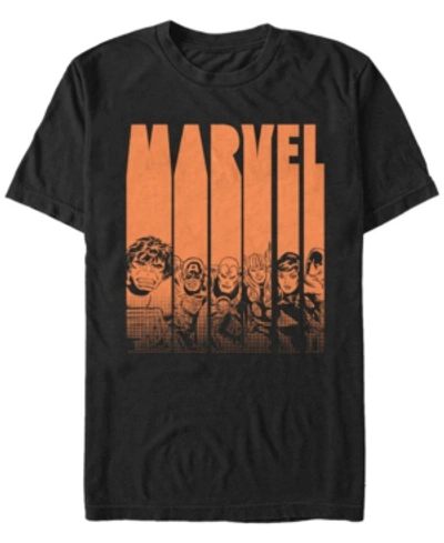 Fifth Sun Marvel Men's Classic Avengers Halloween Logo Short Sleeve T-shirt In Black