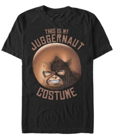 Fifth Sun Marvel Men's Juggernaut Halloween Costume Short Sleeve T-shirt In Black