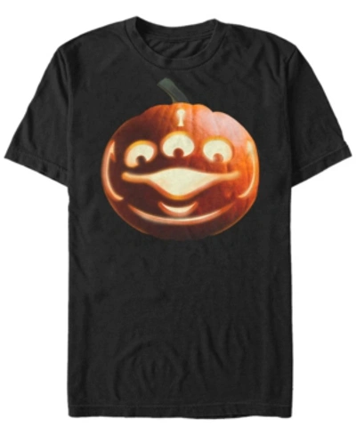 Fifth Sun Disney Pixar Men's Toy Story Pumpkin Alien Big Face Costume Short Sleeve T-shirt In Black
