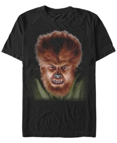 Fifth Sun Universal Monsters Big Wolfman Men's Short Sleeve T-shirt In Black