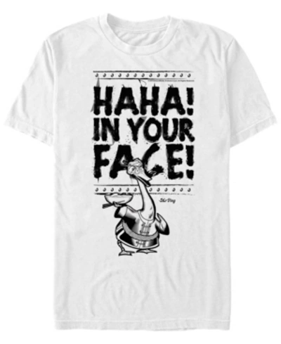 Fifth Sun Kung Fu Panda Men's Mr. Ping Haha In Your Face Short Sleeve T-shirt In White