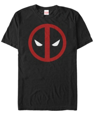 Fifth Sun Marvel Men's Deadpool Mask Classic Big Face Short Sleeve T-shirt In Black