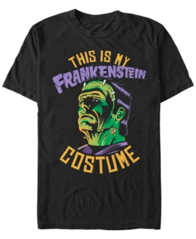 Fifth Sun Universal Monsters Men's Frankenstein Halloween Costume Short Sleeve T-shirt In Black
