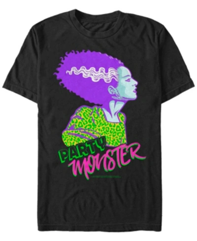 Fifth Sun Universal Monsters Men's Bride Of Frankenstein Party Monster Short Sleeve T-shirt In Black