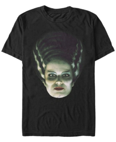 Fifth Sun Universal Monsters Men's Frankenstein's Bride Big Face Short Sleeve T-shirt In Black