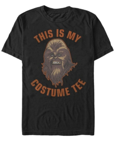 Fifth Sun Star Wars Men's Chewbacca Halloween Costume Short Sleeve T-shirt In Black