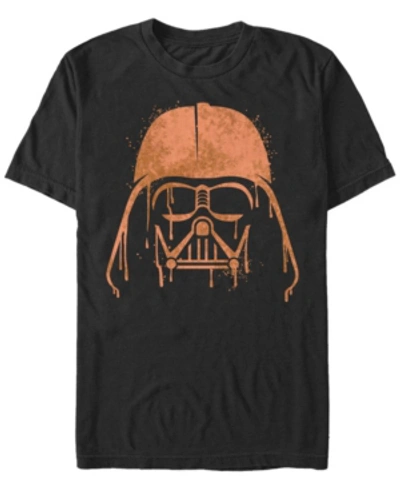 Fifth Sun Star Wars Men's Darth Vader Drip Big Face Short Sleeve T-shirt In Black