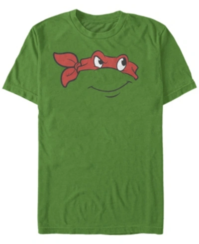 Fifth Sun Nickelodeon Teenage Mutant Ninja Turtles Raphael Big Face Short Sleeve T-shirt In Kelly