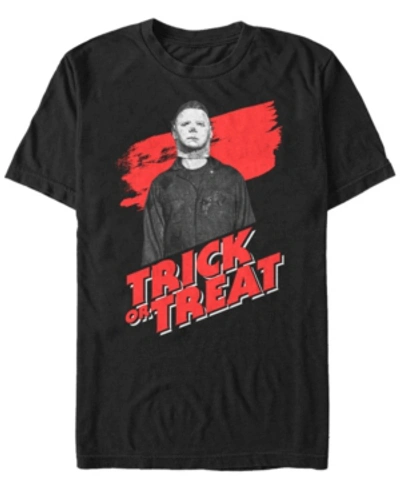 Fifth Sun Halloween 2 Men's Michael Myers Trick Or Treat Short Sleeve T-shirt In Black