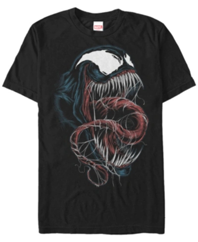 Fifth Sun Marvel Men's Venom Big Face Short Sleeve T-shirt In Black