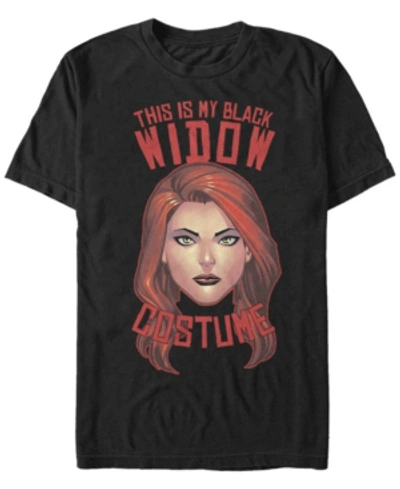 Fifth Sun Marvel Men's Avengers Black Widow Halloween Costume Short Sleeve T-shirt