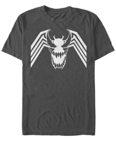 Fifth Sun Marvel Men's Venom Symbol Big Face, Short Sleeve T-shirt In Charcoal