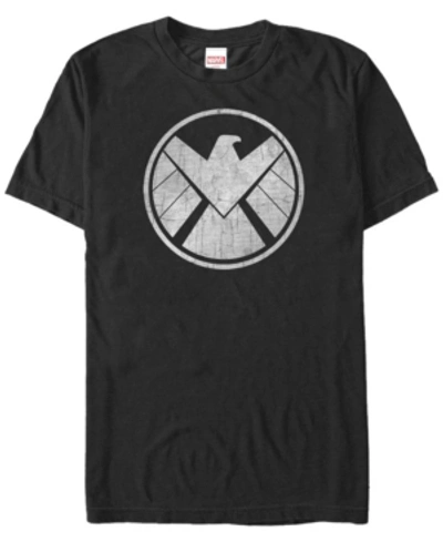 Fifth Sun Marvel Men's Avengers Assemble Agents Of S.h.i.e.l.d. Logo Costume Short Sleeve T-shirt In Black
