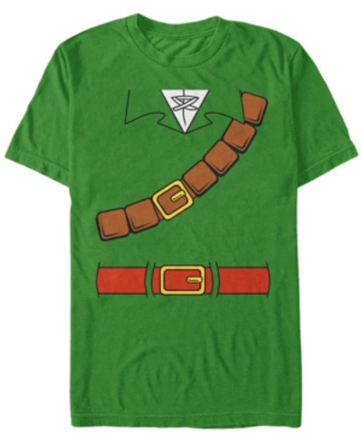 Fifth Sun Nintendo Men's Zelda Link Suit Costume Short Sleeve T-shirt In Kelly