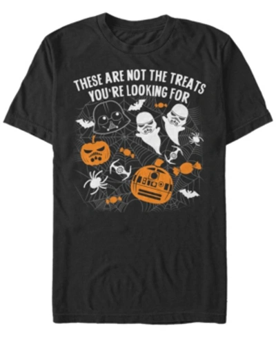 Fifth Sun Star Wars Men's Happy Halloween Treats Short Sleeve T-shirt In Black