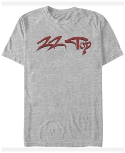 Fifth Sun Zz Top Men's Text Logo Short Sleeve T-shirt In Gray
