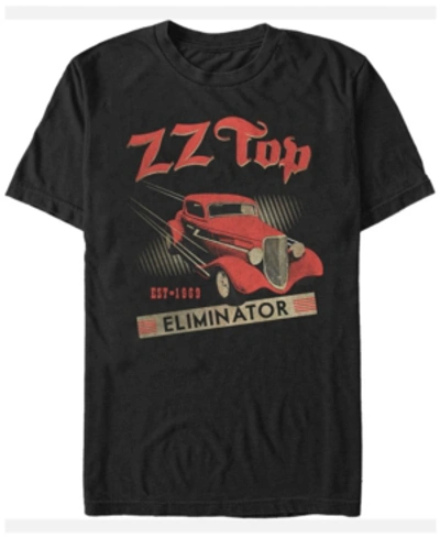 Fifth Sun Zz Top Men's Eliminator Hot Rod Short Sleeve T-shirt In Black