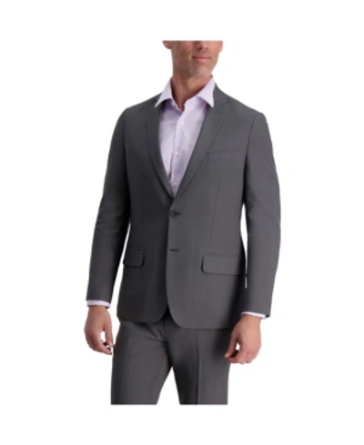 Louis Raphael Stretch Stria Slim Fit Suit Separate Jacket In Dk Grey