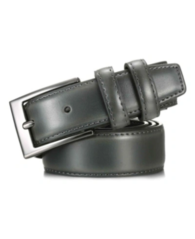 Mio Marino Men's Classy Prong Buckle Belt In Charcoal