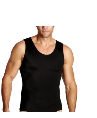 Instaslim Men's Big & Tall Insta Slim Compression Muscle Tank Top In Black