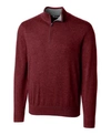 Cutter & Buck Cutter And Buck Men's Big And Tall Lakemont Half Zip Sweater In Burgundy