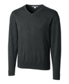 Cutter & Buck Cutter And Buck Men's Big And Tall Lakemont V-neck Sweater In Charcoal