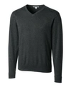 Cutter & Buck Cutter And Buck Men's Big And Tall Lakemont V-neck Sweater In Charcoal