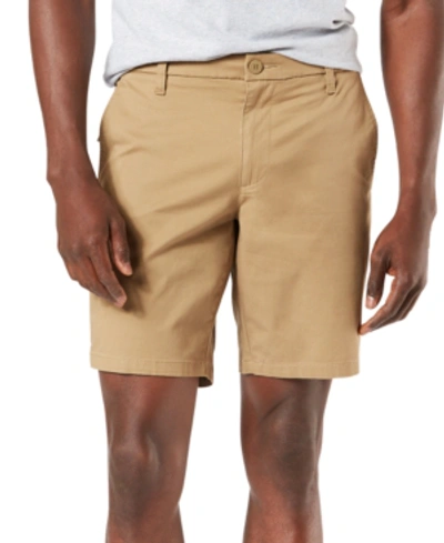 Dockers Men's Ultimate Supreme Flex Stretch Solid 9" Shorts In New British Khaki