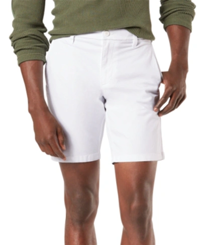 Dockers Men's Ultimate Supreme Flex Stretch Solid 9" Shorts In Paper White