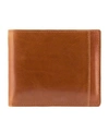 Mancini Casablanca Collection Men's Rfid Secure Center Billfold With Removable Center Wing Passcase In Cognac