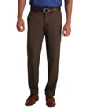 HAGGAR MEN'S COOL 18 PRO STRAIGHT-FIT 4-WAY STRETCH MOISTURE-WICKING NON-IRON DRESS PANTS