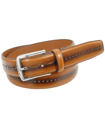 Stacy Adams Carnegie 33 Mm Belt In Cognac