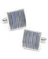 OX & BULL TRADING CO. OX BULL & TRADING CO STRIPED SQUARE CUFFLINKS