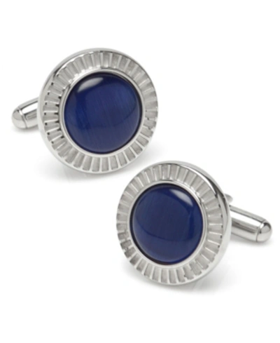 Ox & Bull Trading Co. Ox Bull Trading Co Radiant Catseye Cufflinks In Blue