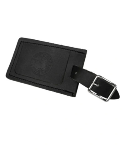 Duluth Pack Leather Luggage Tag In Black