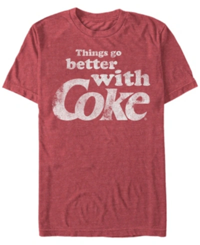 Fifth Sun Men's Better With Coke Short Sleeve T- Shirt In Red