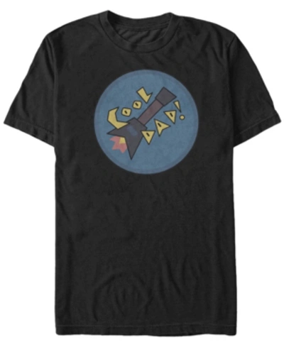 Fifth Sun Men's Steven Universe Cool Dad Guitar Short Sleeve T- Shirt In Black