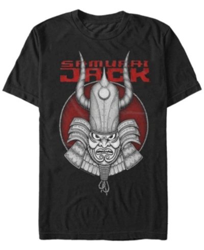 Fifth Sun Men's Samurai Jack Epic Ancient Warrior Mask Short Sleeve T- Shirt In Black
