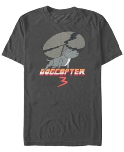 Fifth Sun Men's Steven Universe Dogcopter 3 Short Sleeve T- Shirt In Charcoal