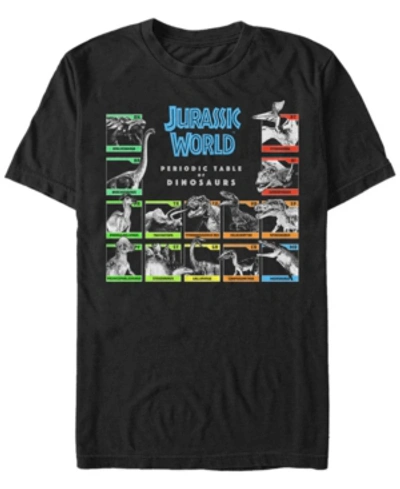 Fifth Sun Men's Periodic Table Of Dinosaurs Short Sleeve T- Shirt In Black