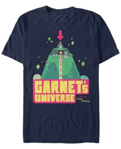 Fifth Sun Men's Steven Universe Garnet's Universe Cartoon Short Sleeve T- Shirt In Navy