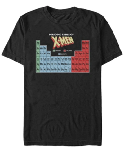 Fifth Sun Men's Periodic Table Of X-men Elements Colorful Short Sleeve T- Shirt In Black