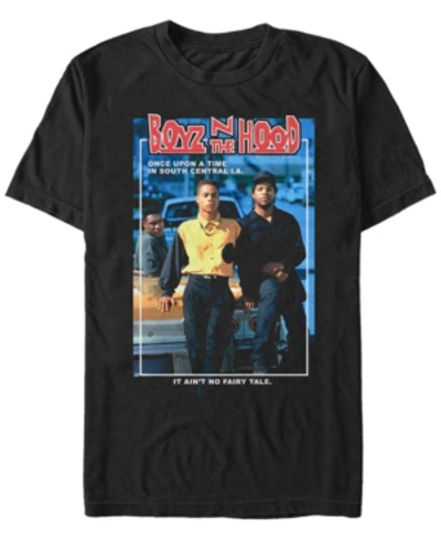 Fifth Sun Boys N The Hood Men's Doughboy And Tre Once Upon A Time Portrait Short Sleeve T- Shirt In Black